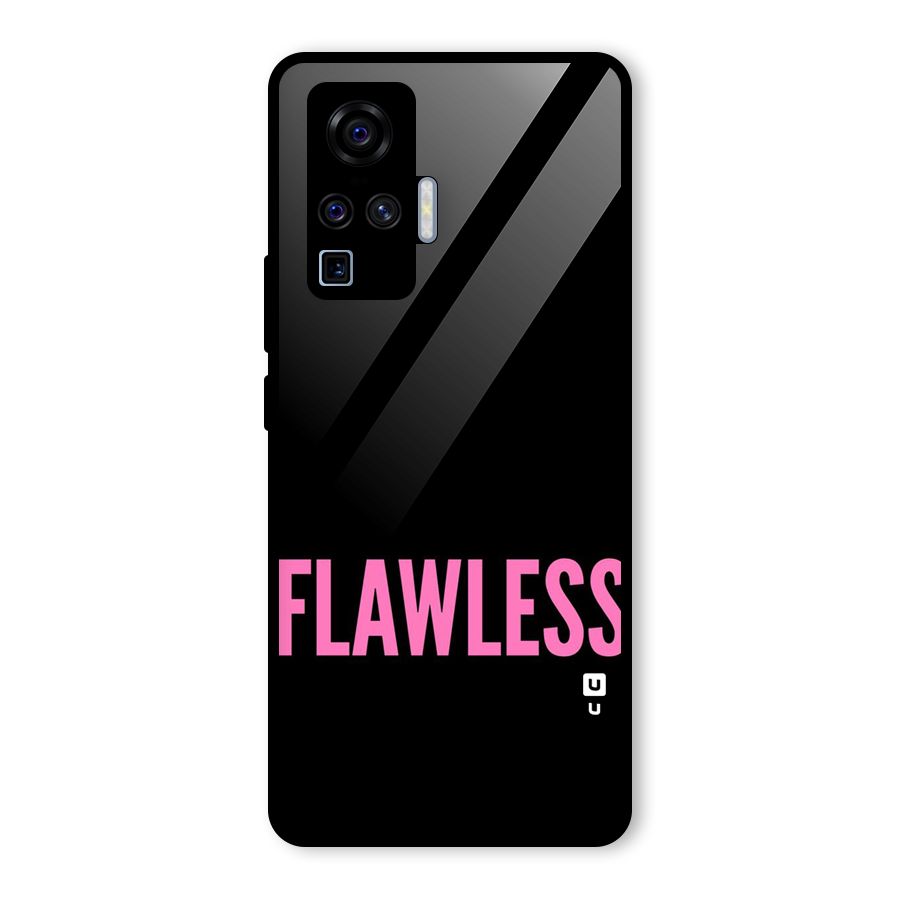 Flawless Pink Design Glass Back Case for Vivo X50 Pro