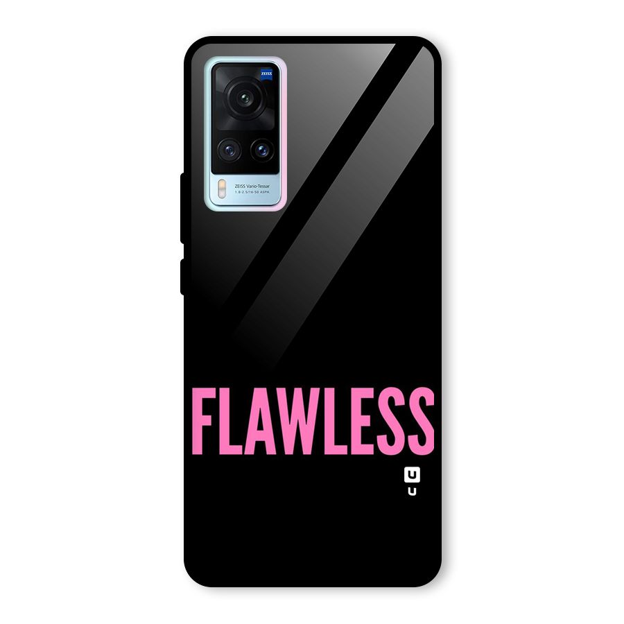 Flawless Pink Design Glass Back Case for Vivo X60