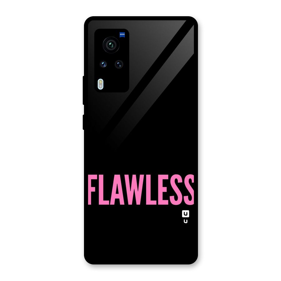 Flawless Pink Design Glass Back Case for Vivo X60 Pro