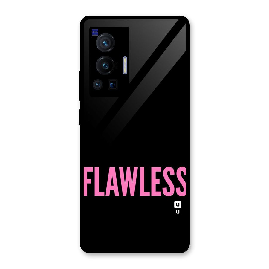 Flawless Pink Design Glass Back Case for Vivo X70 Pro