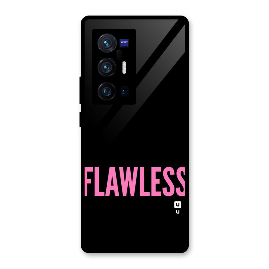Flawless Pink Design Glass Back Case for Vivo X70 Pro Plus
