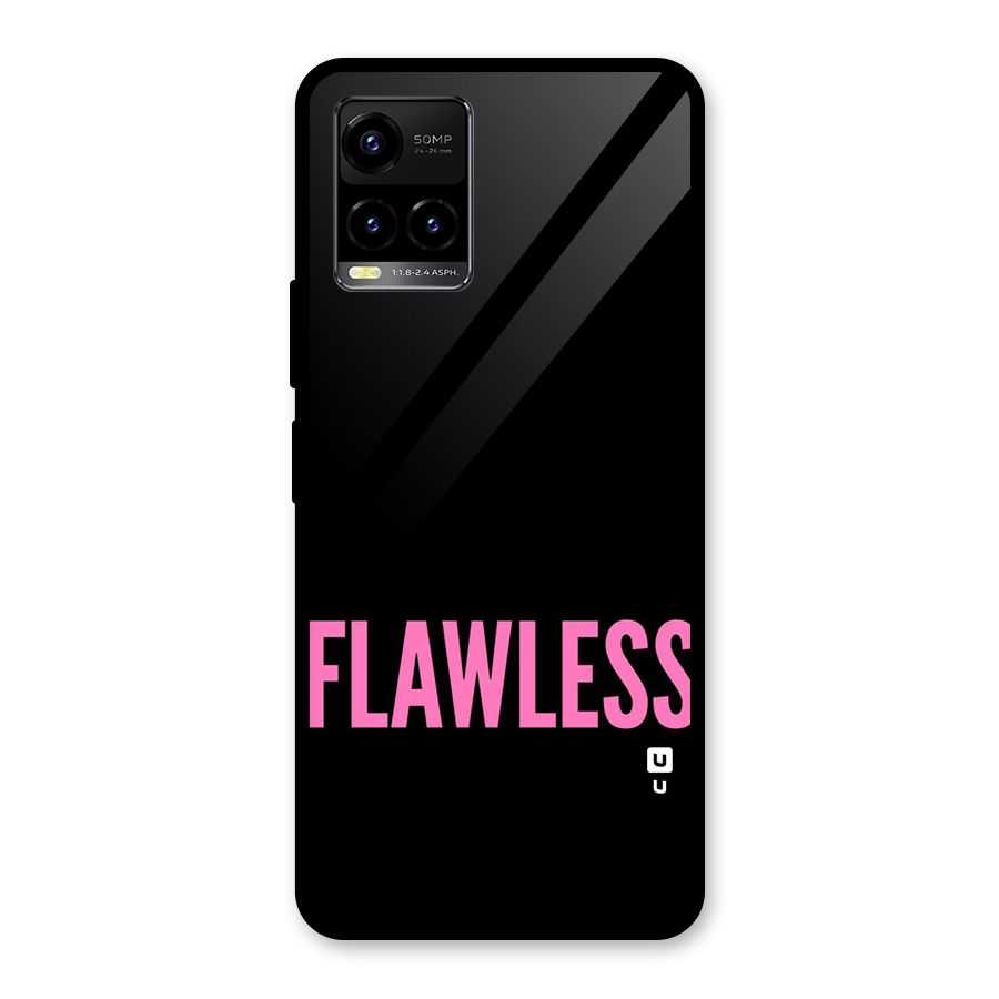 Flawless Pink Design Glass Back Case for Vivo Y21T