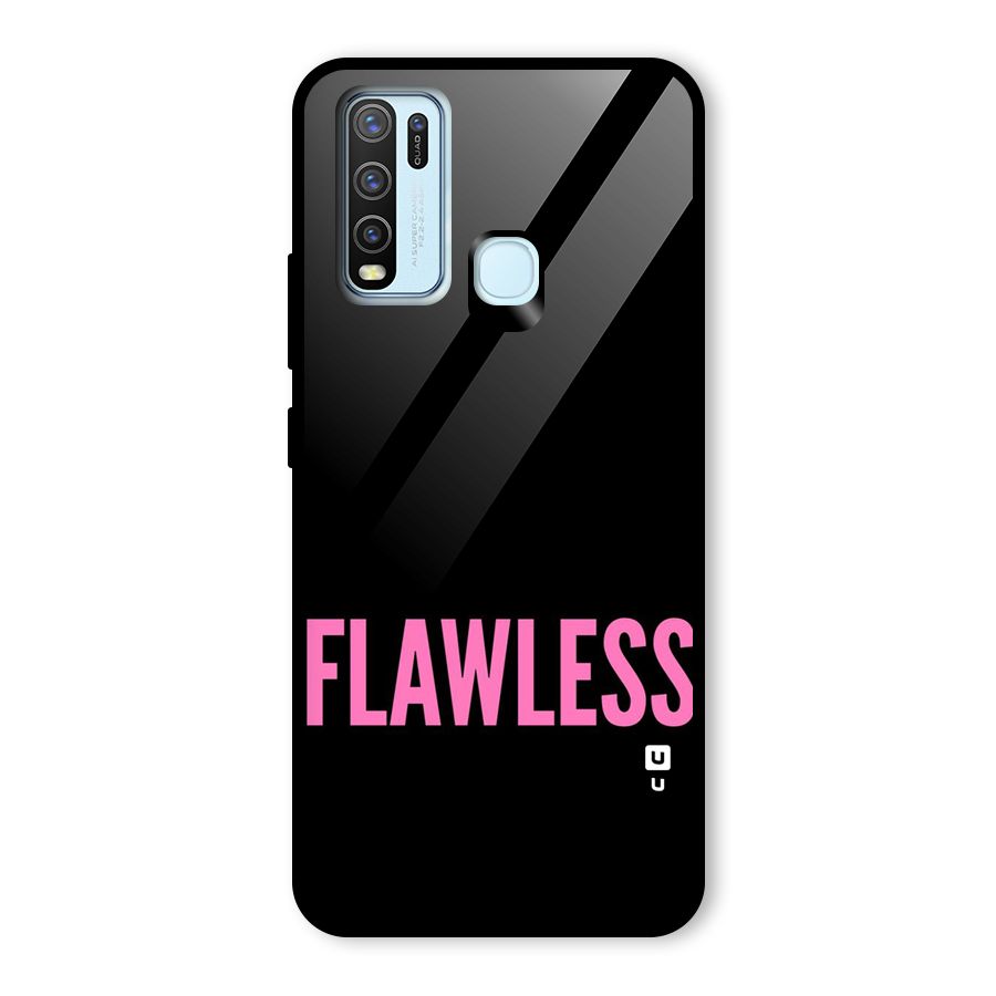 Flawless Pink Design Glass Back Case for Vivo Y50