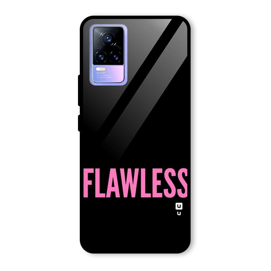 Flawless Pink Design Glass Back Case for Vivo Y73