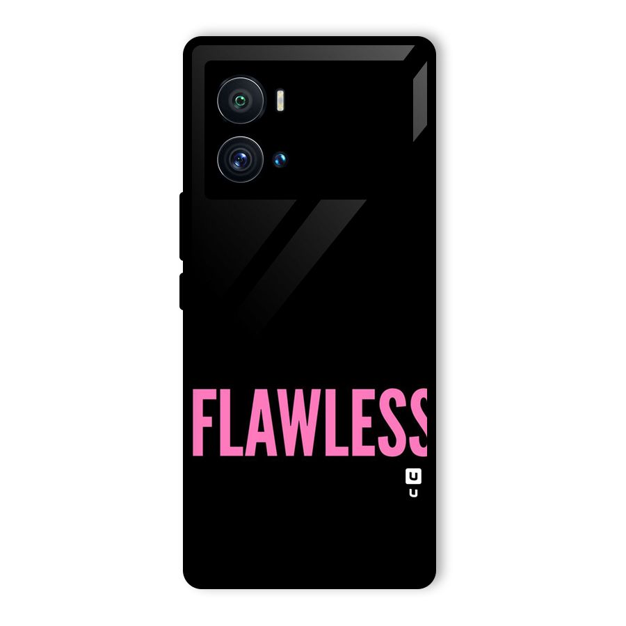 Flawless Pink Design Glass Back Case for Vivo iQOO 9 Pro
