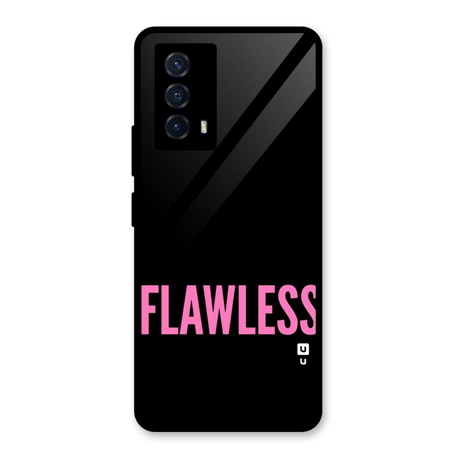 Flawless Pink Design Glass Back Case for Vivo iQOO Z5