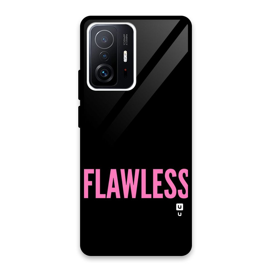 Flawless Pink Design Glass Back Case for Xiaomi 11T Pro