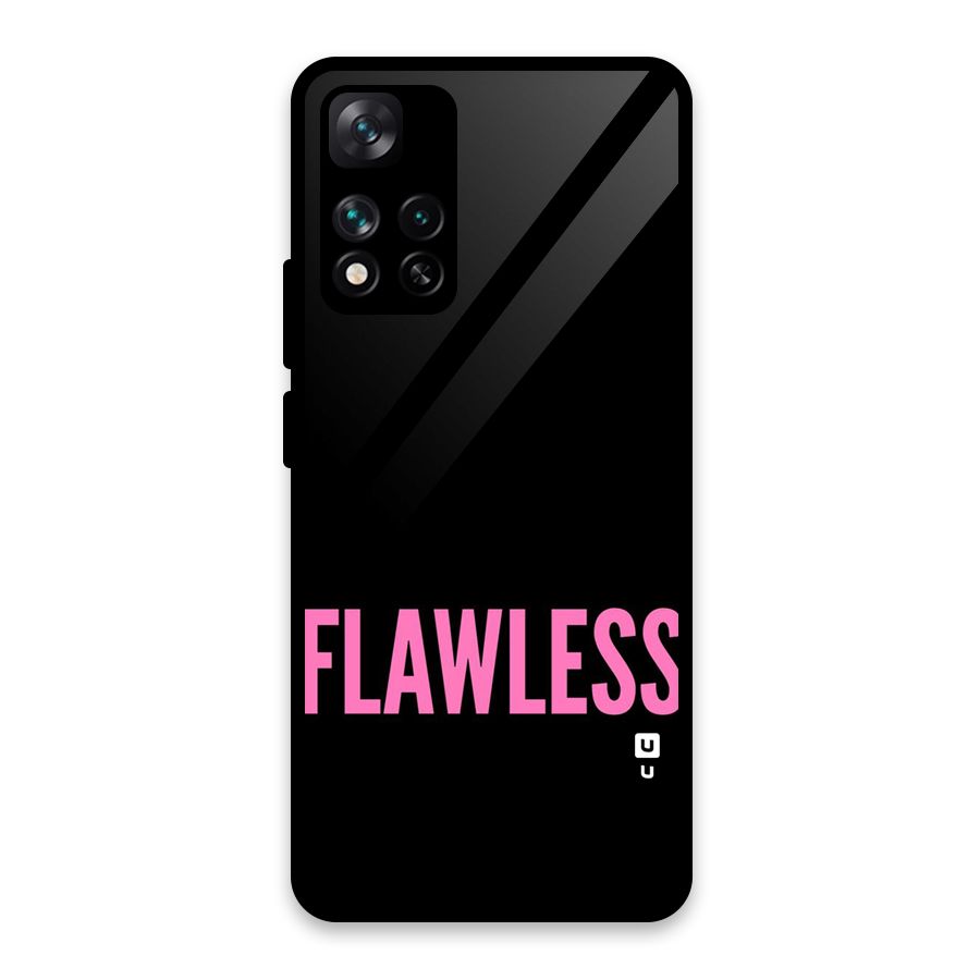 Flawless Pink Design Glass Back Case for Xiaomi 11i HyperCharge 5G