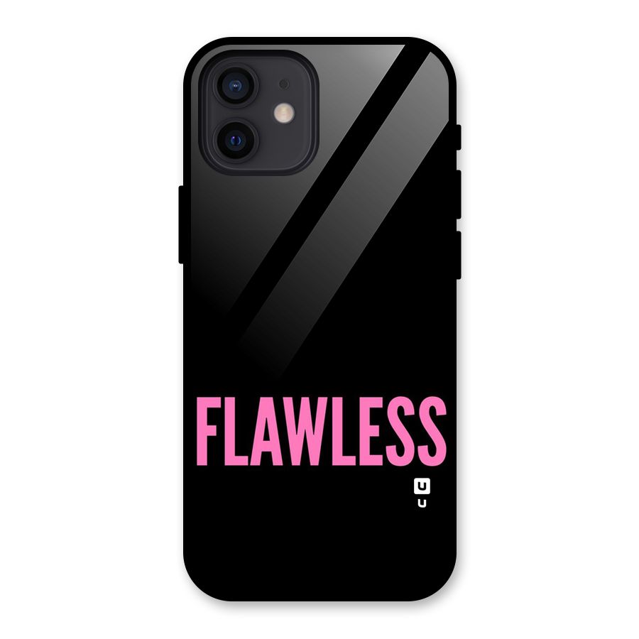 Flawless Pink Design Glass Back Case for iPhone 12