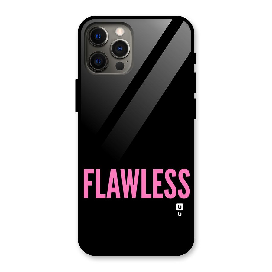 Flawless Pink Design Glass Back Case for iPhone 12 Pro Max