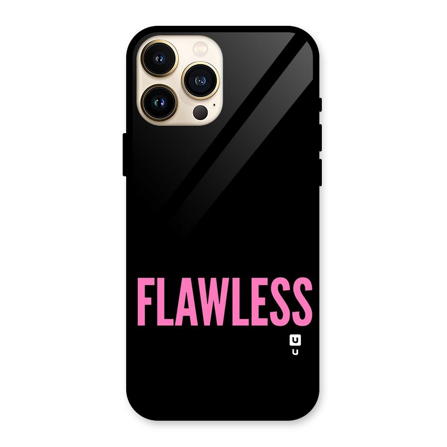 Flawless Pink Design Glass Back Case for iPhone 13 Pro Max