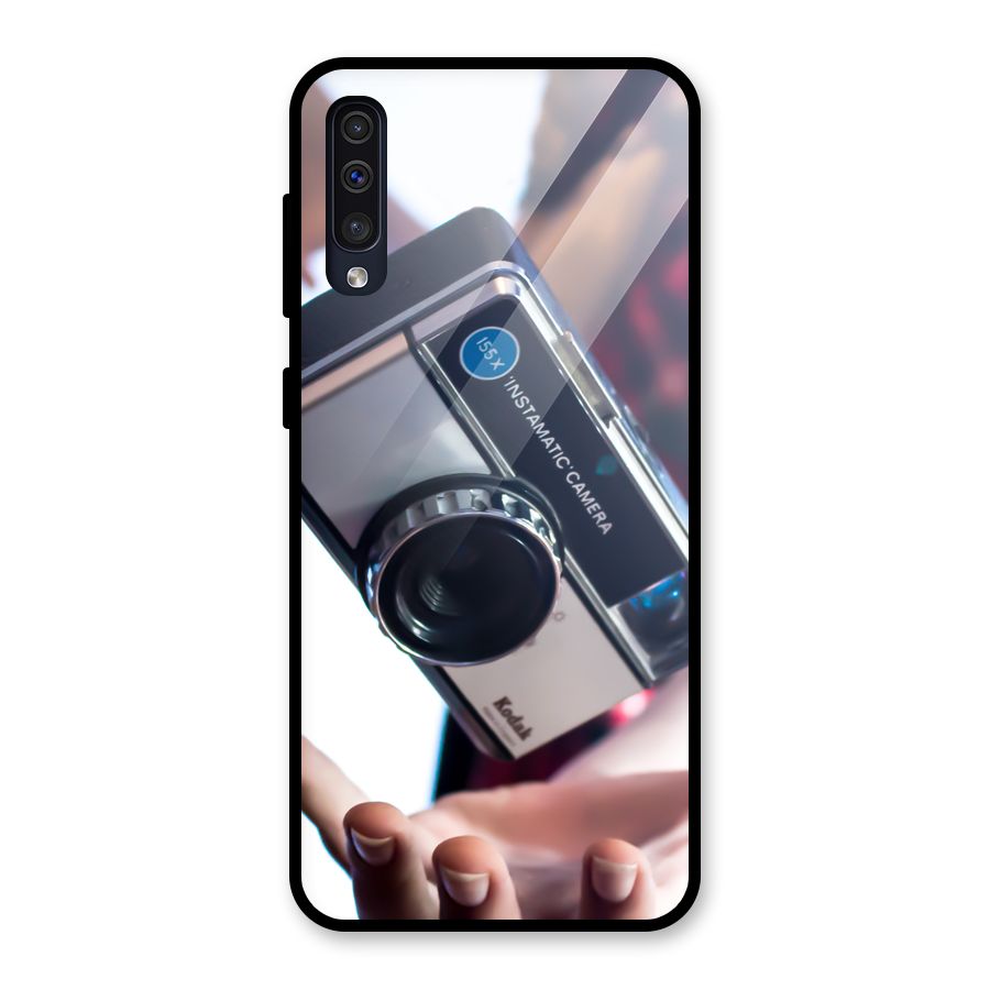 Floating Camera Glass Back Case for Galaxy A50