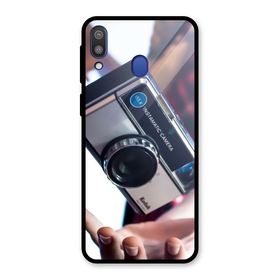 Floating Camera Glass Back Case for Galaxy M20