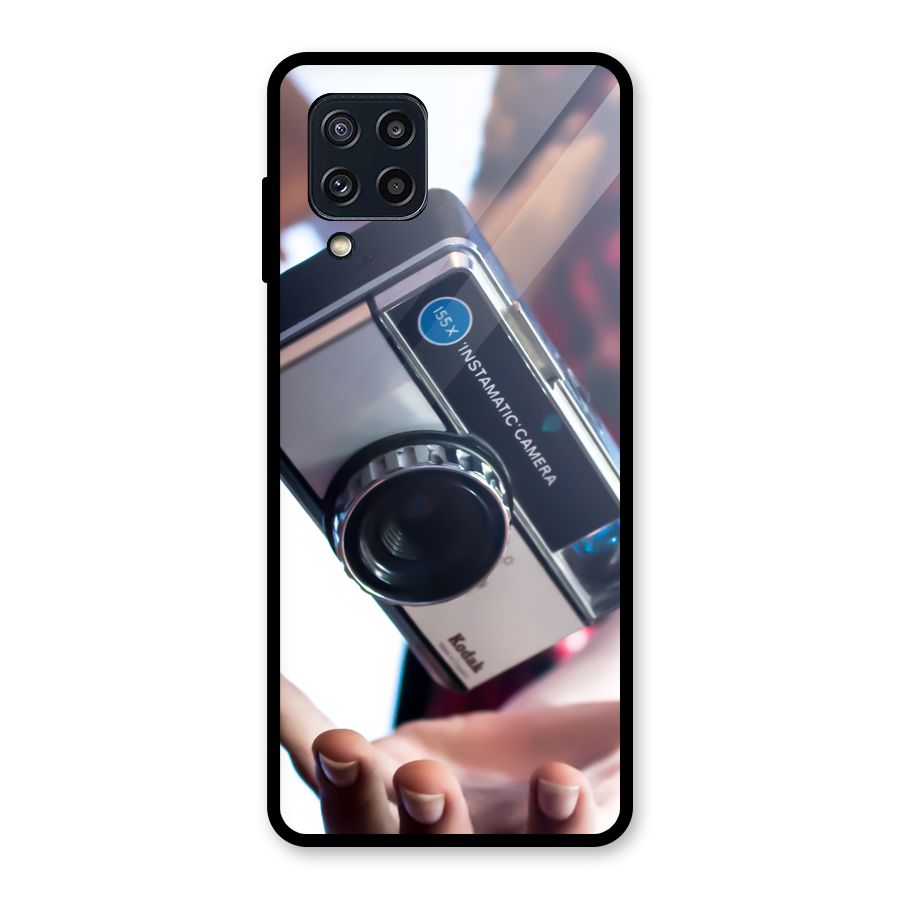 Floating Camera Glass Back Case for Galaxy M32