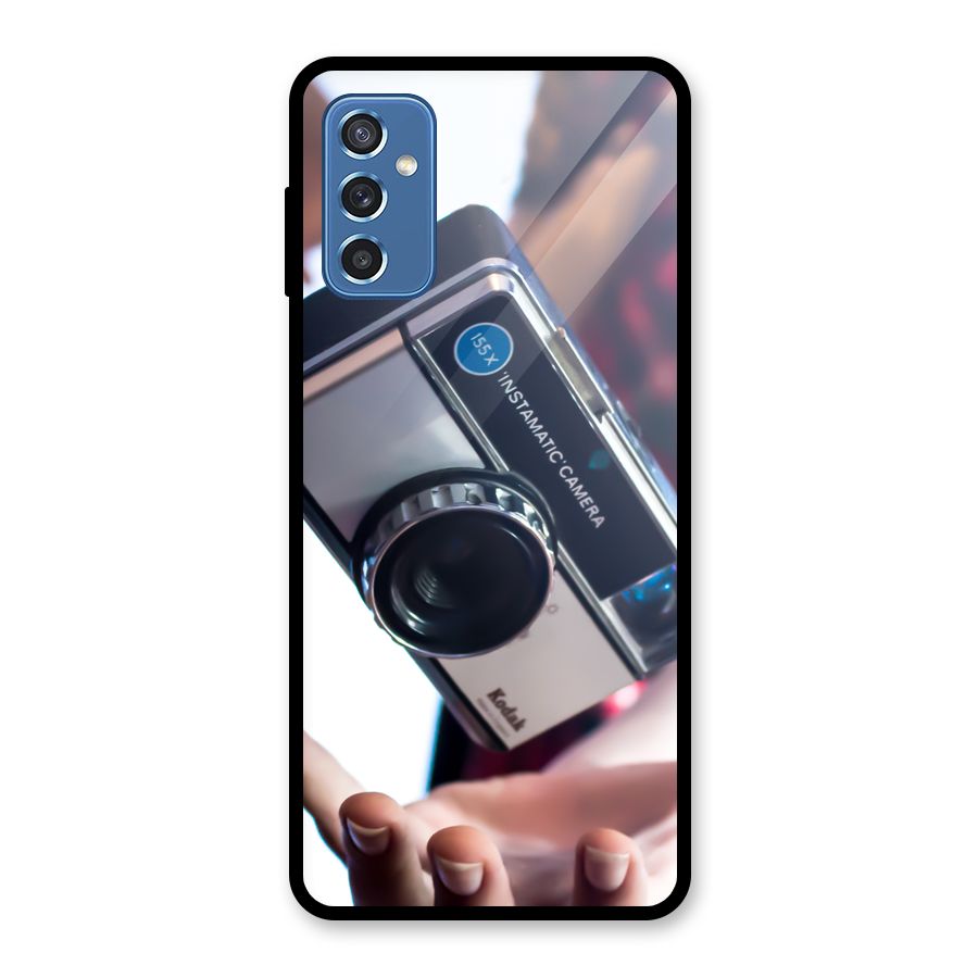 Floating Camera Glass Back Case for Galaxy M52 5G