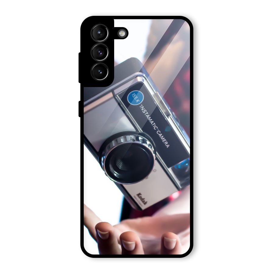 Floating Camera Glass Back Case for Galaxy S21 Plus