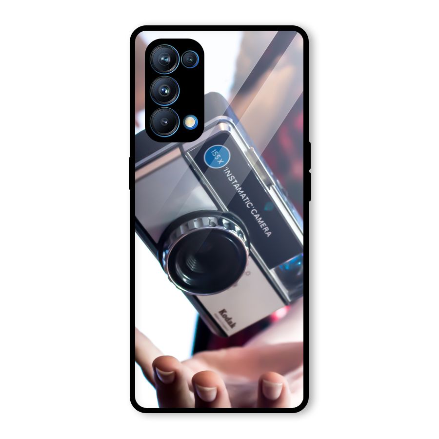 Floating Camera Glass Back Case for Oppo Reno5 Pro 5G
