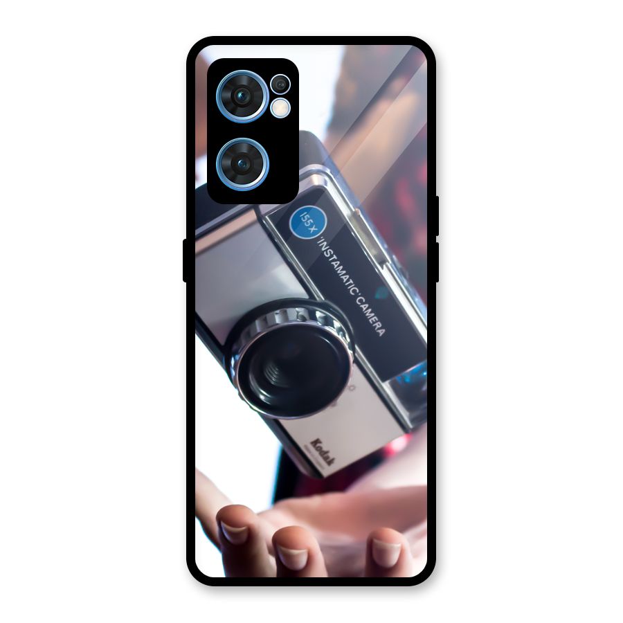 Floating Camera Glass Back Case for Oppo Reno7 5G