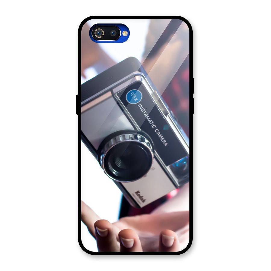 Floating Camera Glass Back Case for Realme C2