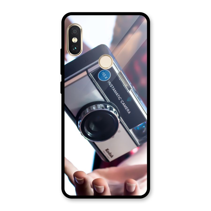 Floating Camera Glass Back Case for Redmi Note 5 Pro
