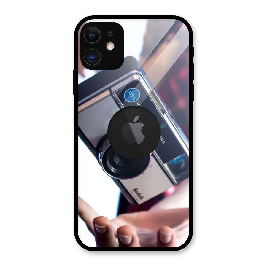 Floating Camera Glass Back Case for iPhone 11 Logo Cut