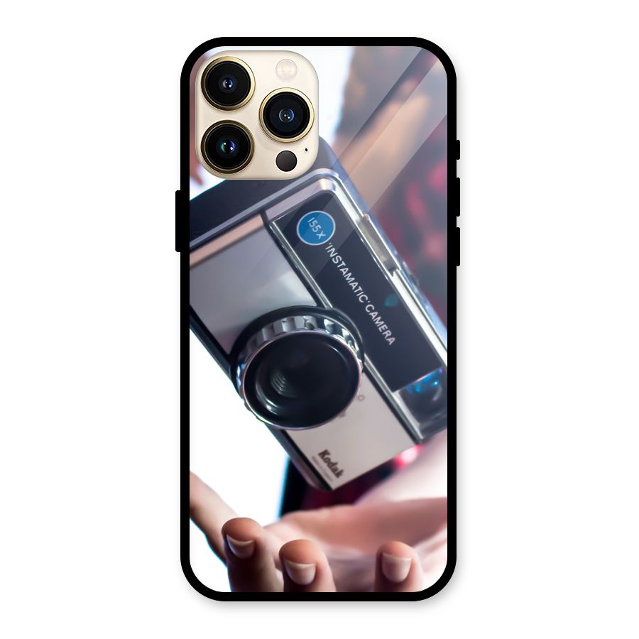 Floating Camera Glass Back Case for iPhone 13 Pro Max