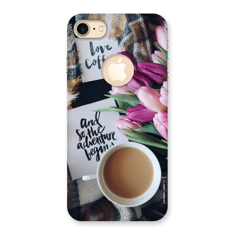 Floral Adventure Back Case for iPhone 7 Logo Cut