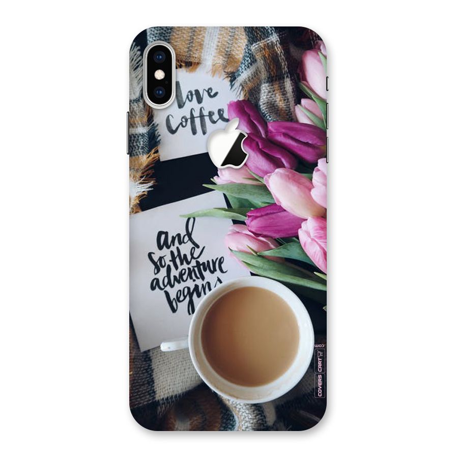 Floral Adventure Back Case for iPhone XS Max Apple Cut