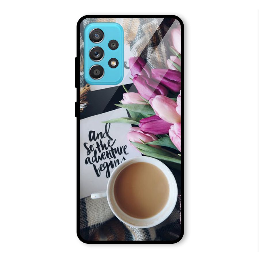 Floral Adventure Glass Back Case for Galaxy A52