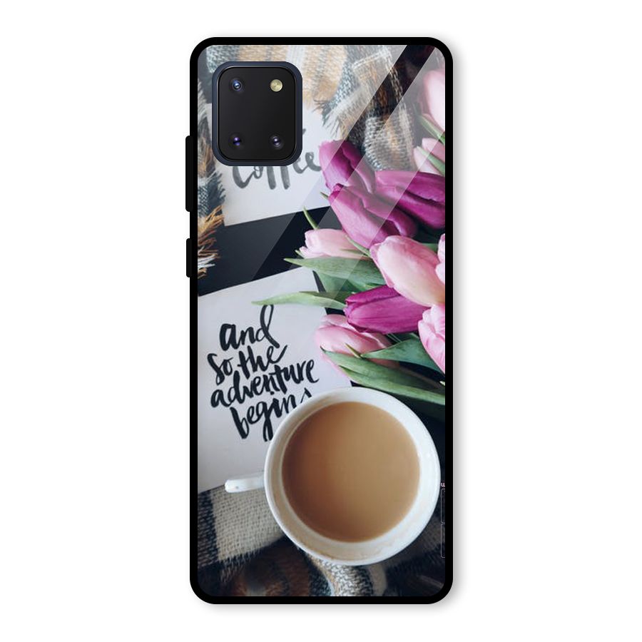 Floral Adventure Glass Back Case for Galaxy Note 10 Lite