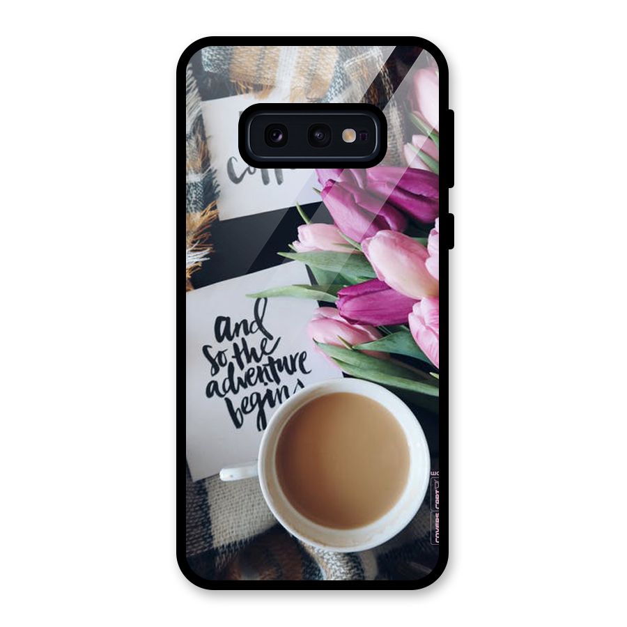 Floral Adventure Glass Back Case for Galaxy S10e