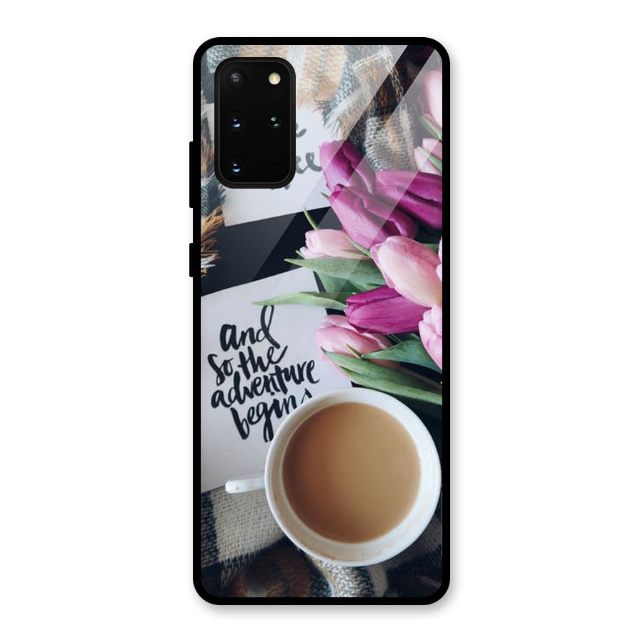 Floral Adventure Glass Back Case for Galaxy S20 Plus