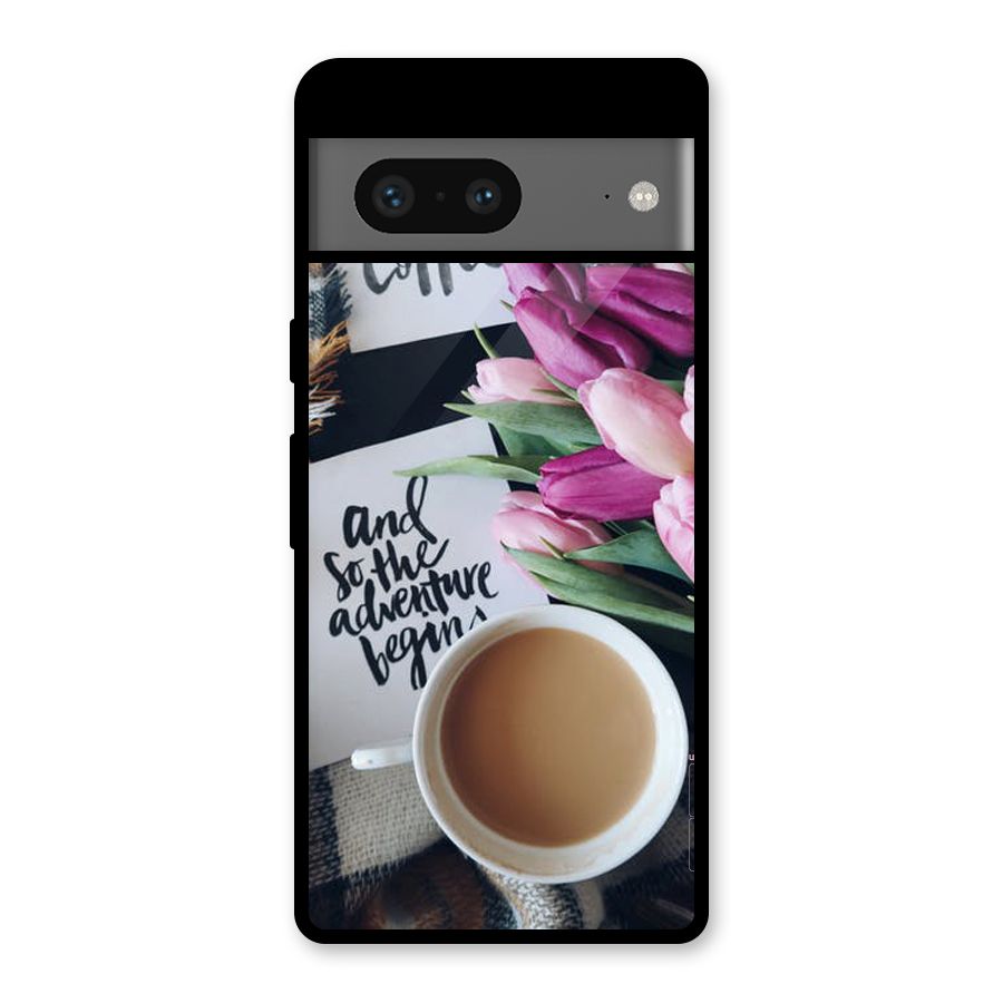 Floral Adventure Glass Back Case for Google Pixel 7