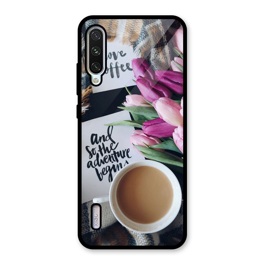 Floral Adventure Glass Back Case for Mi A3