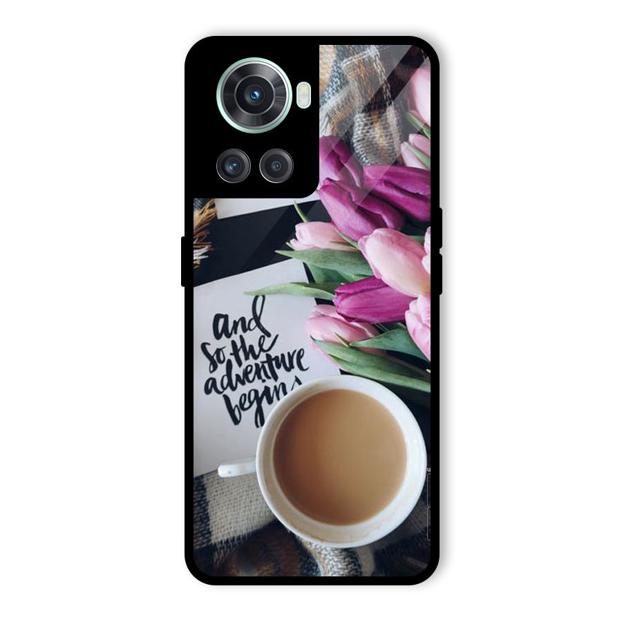 Floral Adventure Glass Back Case for OnePlus 10R