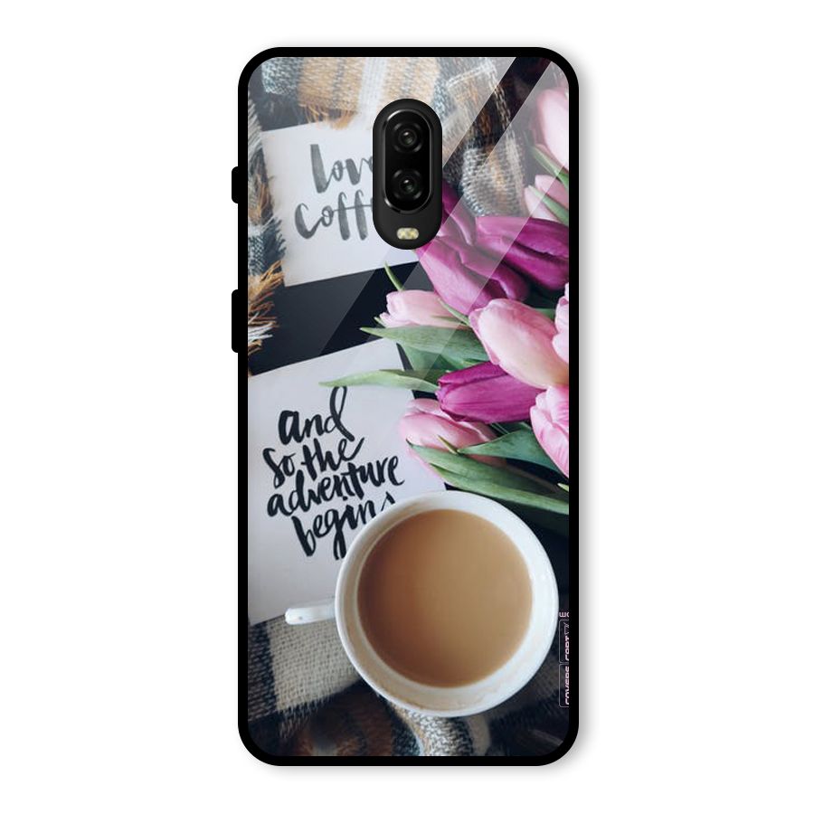 Floral Adventure Glass Back Case for OnePlus 6T