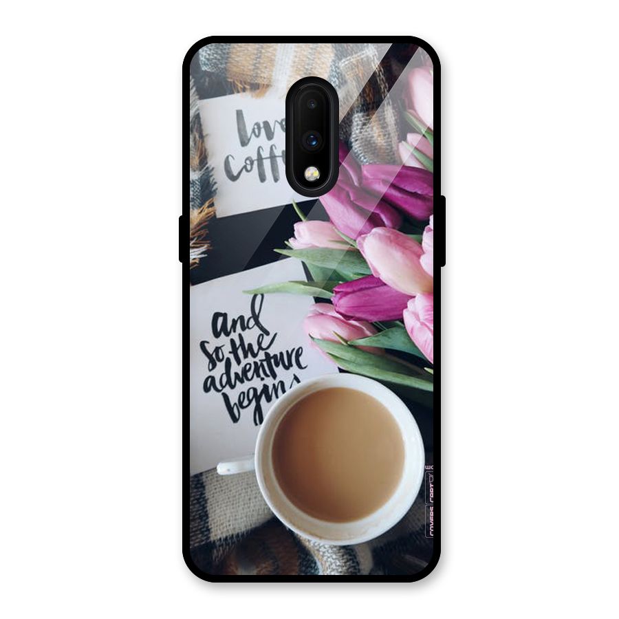 Floral Adventure Glass Back Case for OnePlus 7
