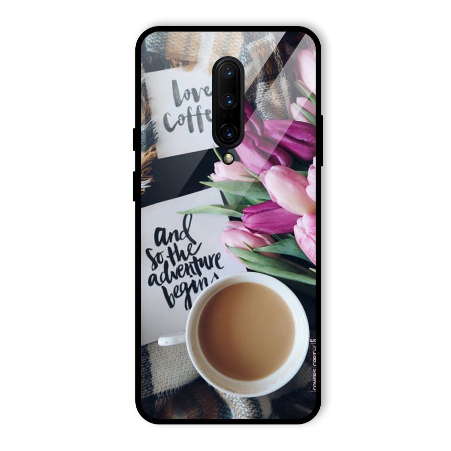 Floral Adventure Glass Back Case for OnePlus 7 Pro
