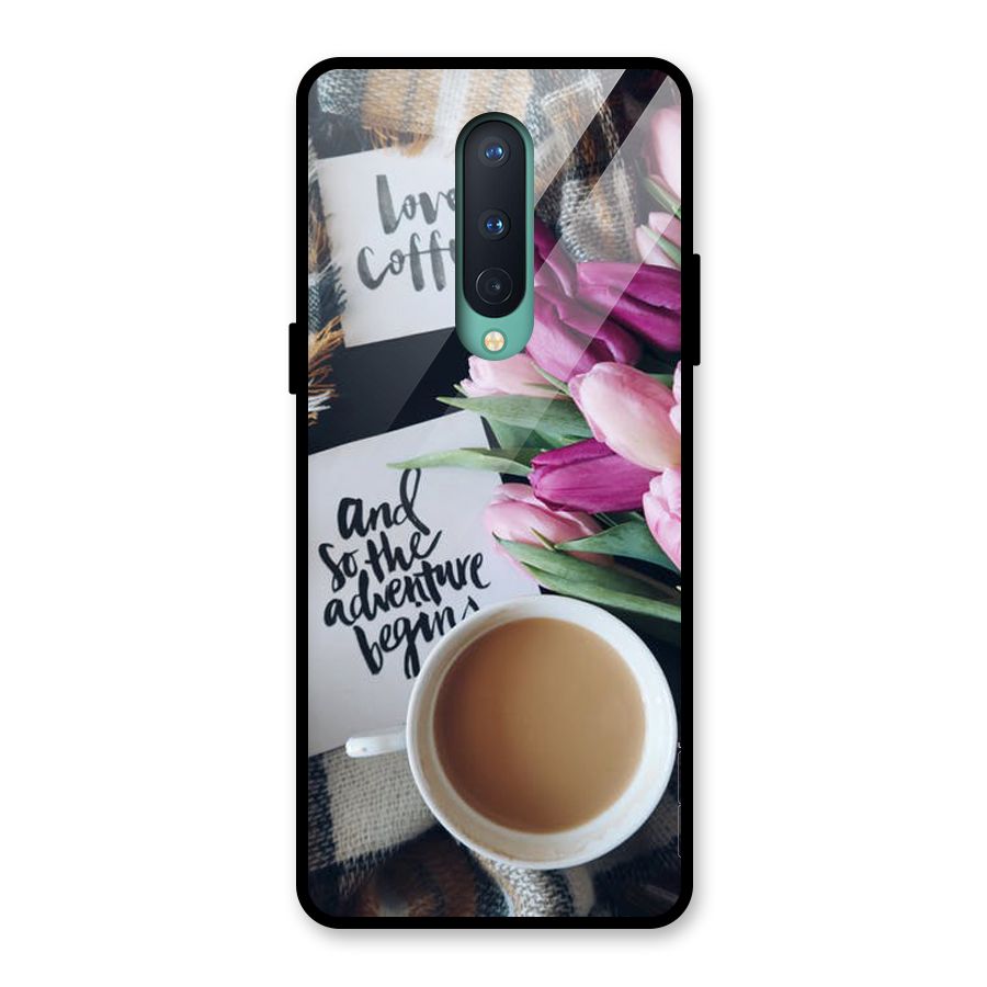 Floral Adventure Glass Back Case for OnePlus 8