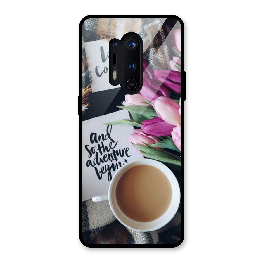 Floral Adventure Glass Back Case for OnePlus 8 Pro
