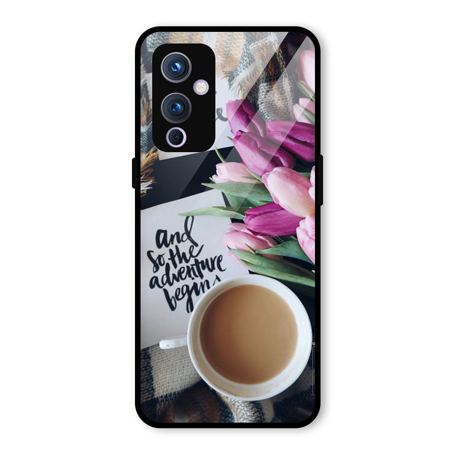 Floral Adventure Glass Back Case for OnePlus 9