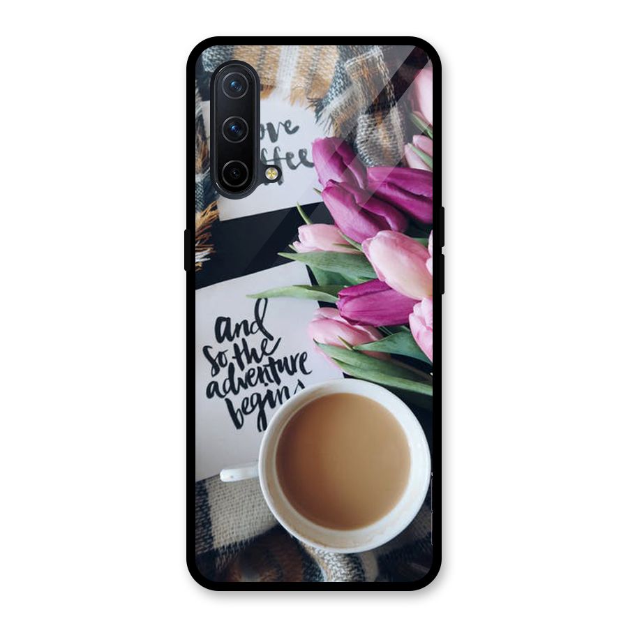 Floral Adventure Glass Back Case for OnePlus Nord CE 5G