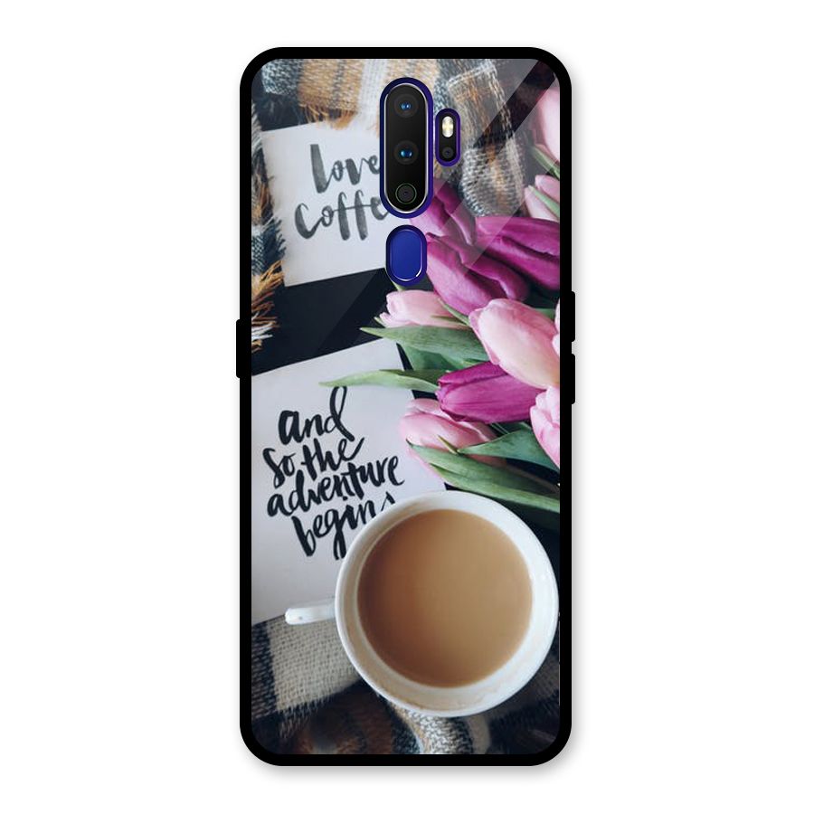 Floral Adventure Glass Back Case for Oppo A9 (2020)