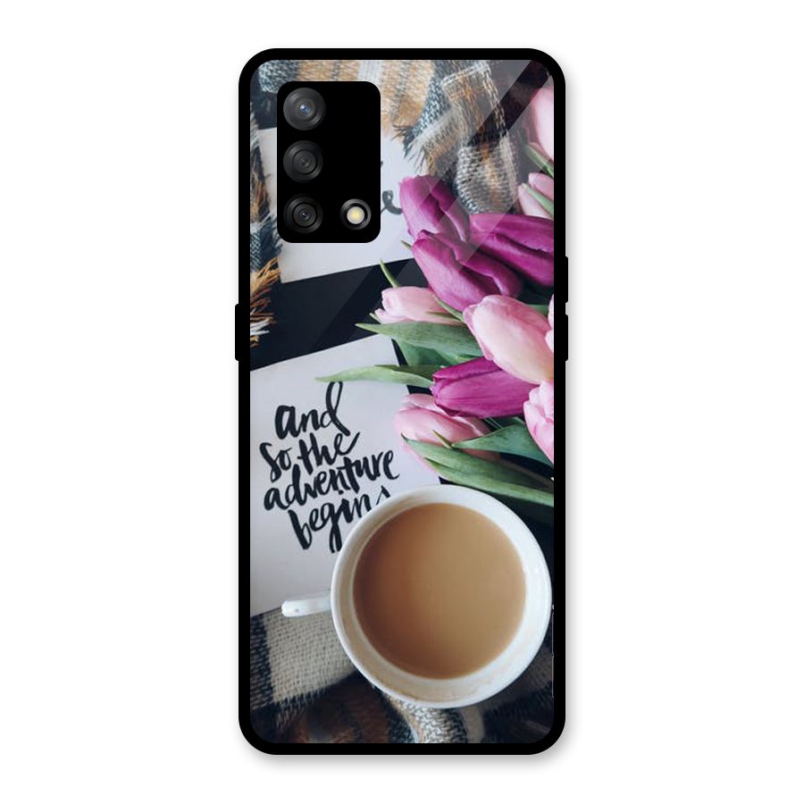 Floral Adventure Glass Back Case for Oppo F19