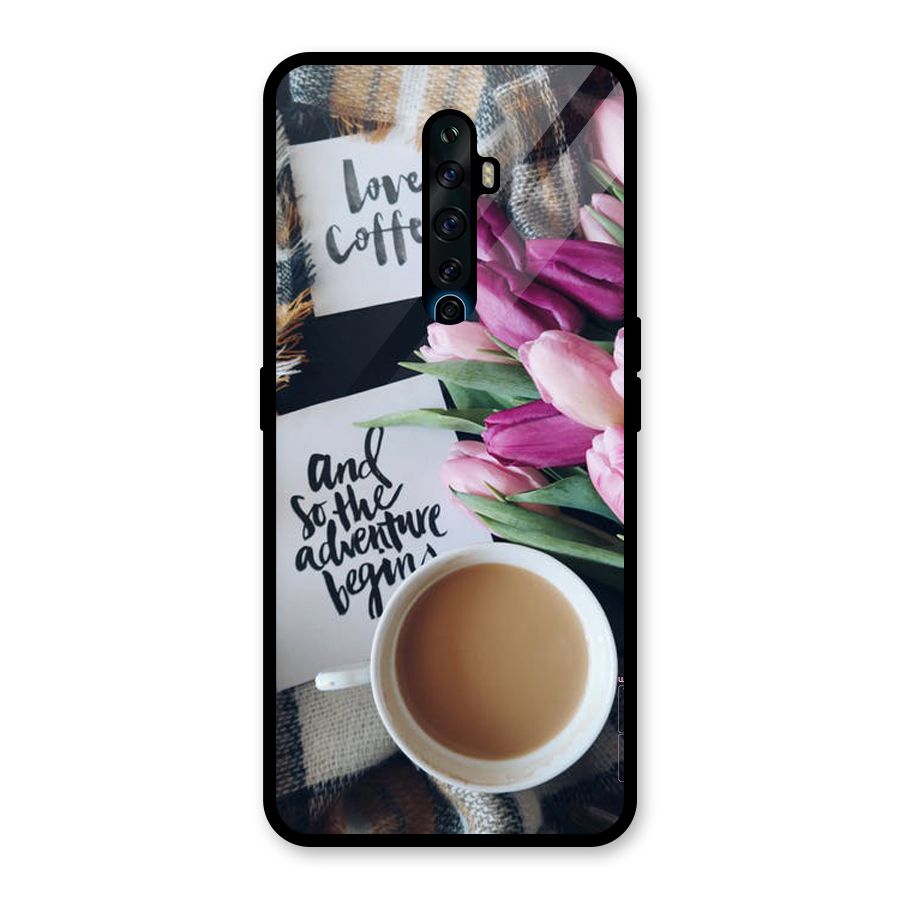 Floral Adventure Glass Back Case for Oppo Reno2 Z