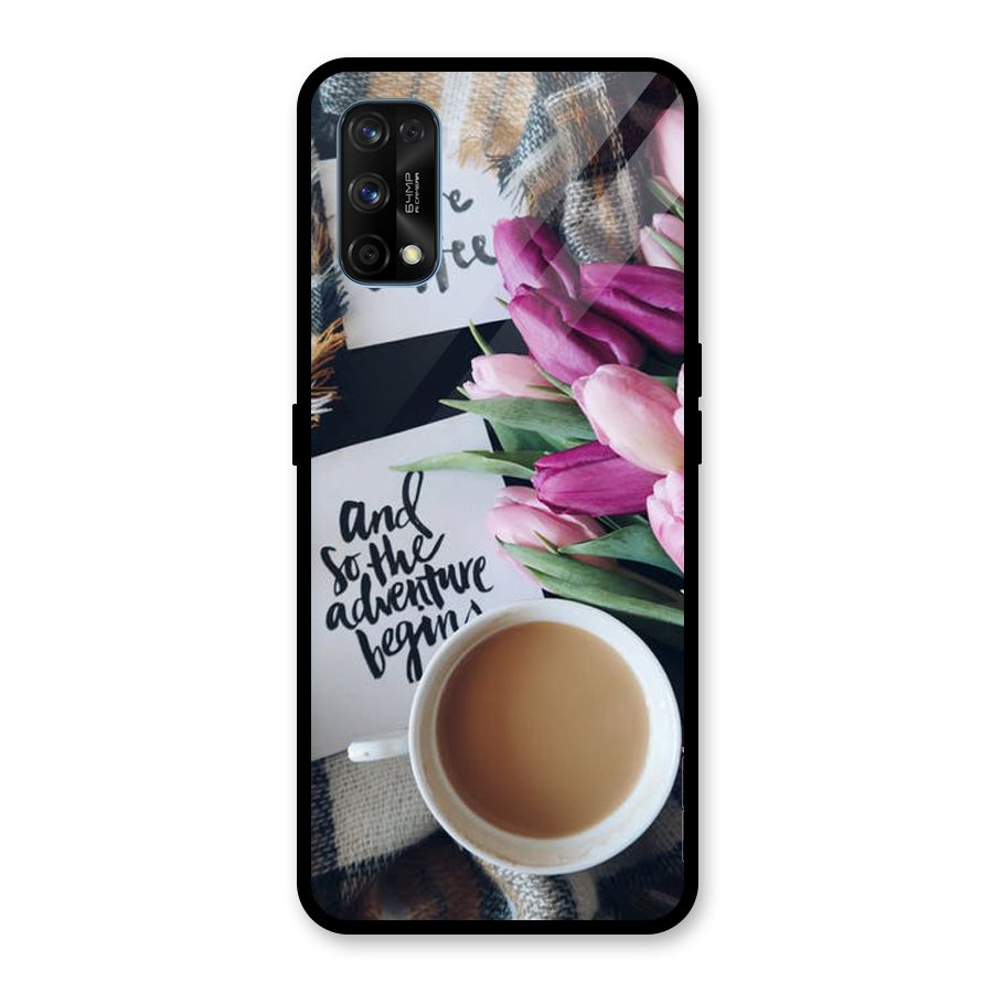 Floral Adventure Glass Back Case for Realme 7 Pro
