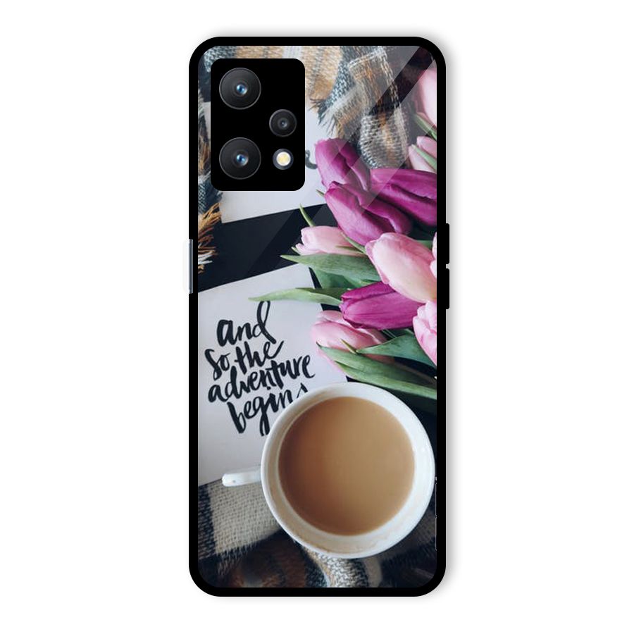 Floral Adventure Glass Back Case for Realme 9 Pro 5G