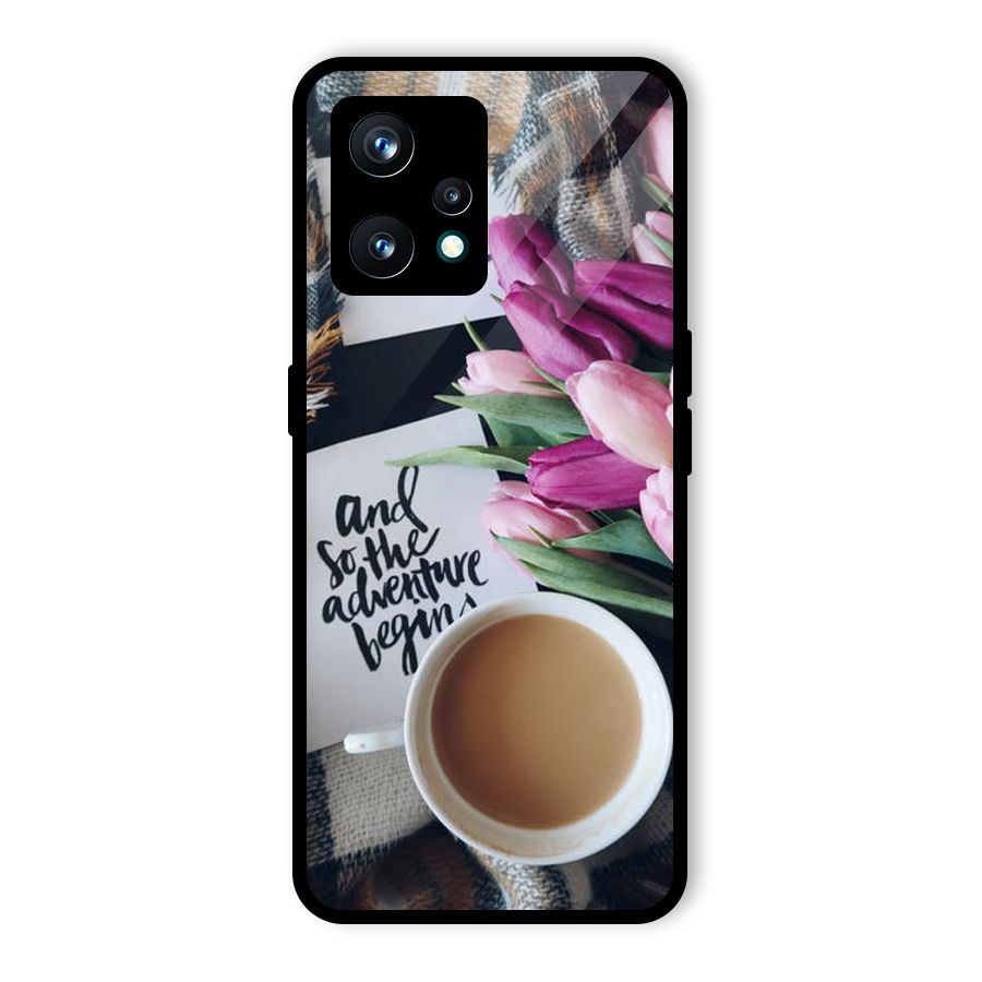 Floral Adventure Glass Back Case for Realme 9 Pro Plus 5G