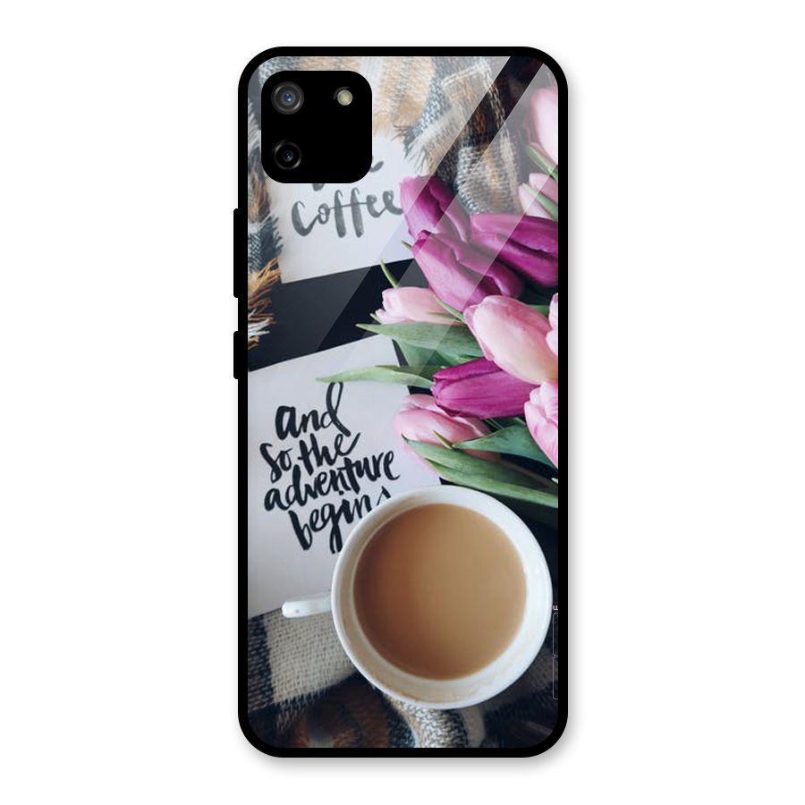 Floral Adventure Glass Back Case for Realme C11