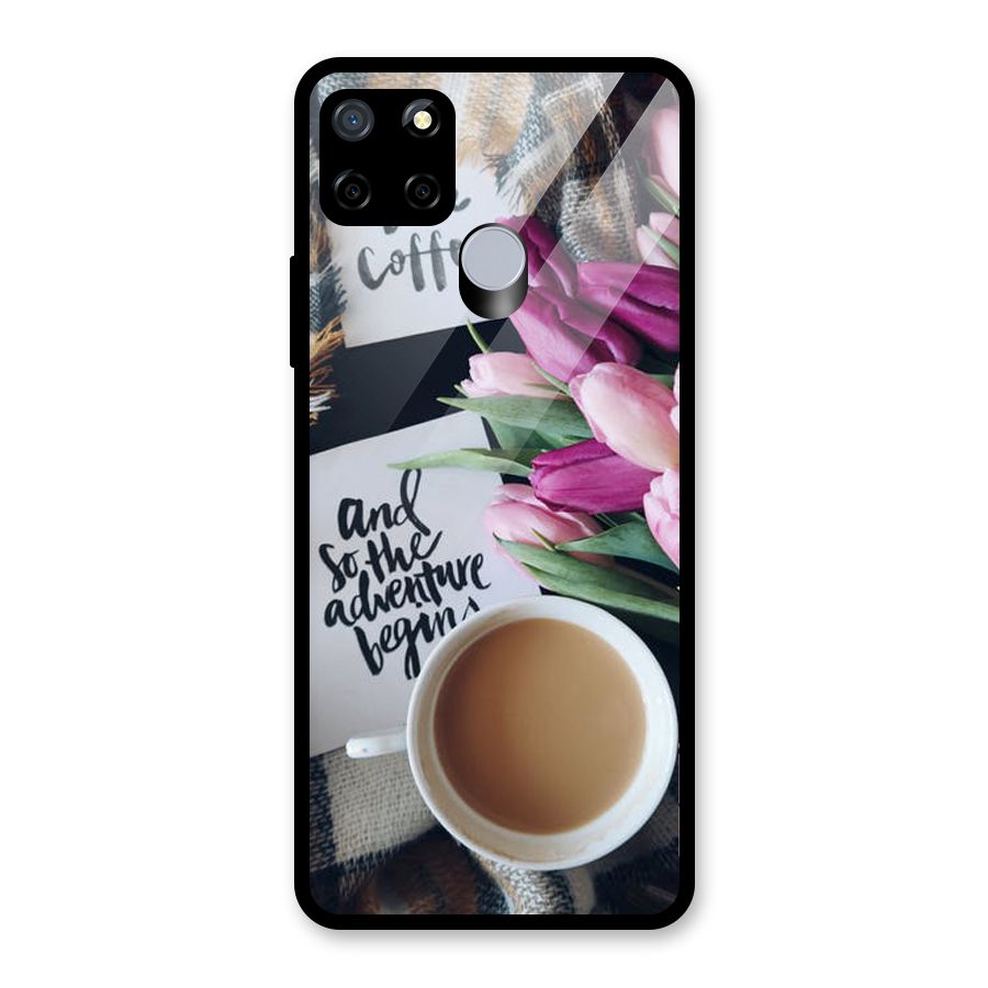 Floral Adventure Glass Back Case for Realme C12